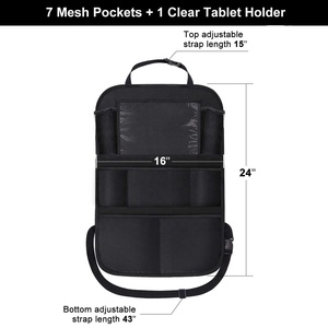 2026 Threewen Lot de 2 Organisateurs de Siège Arrière de Voiture 26*18 Pouces avec Support pour Tablette à Écran Tactile - Product Image 3