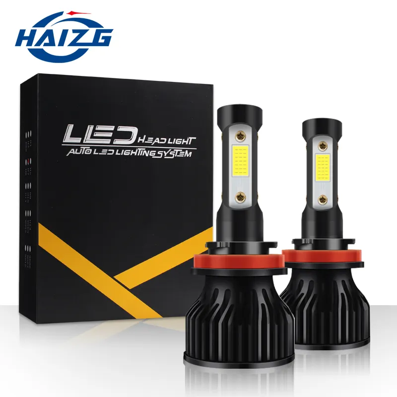 HAIZG Hot sell car led headlight 4-sides X7 led headlight 6000k 10000lm led headlight bulb h4 H11 H7