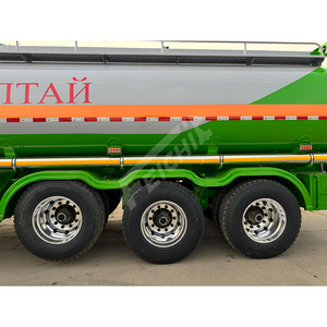 Rimorchio autocisterna a tre assi in acciaio al carbonio olio benzina benzina Diesel per trasporto 45000 <span class=keywords><strong>L</strong></span> capacità di carburante semirimorchio cisterna - Product Image 5