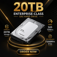 161-BBTX-K9T6H Disque dur SAS d'entreprise 20 To 7200 tr/min 12 Gb/s 3,5 pouces 512e Hot Swap Interne