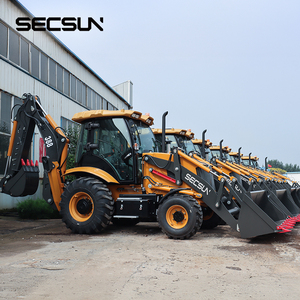 Zuverlässiger Frontlader-Baggerlader 2,5 Tonnen Nennlast 1,2m³ 0,3m³ Schaufelkapazität 4x4 Rad Baggerlader - Product Image 2