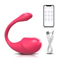 App-gesteuertes Vibrierendes Liebes-Ei Wiederaufladbarer Silikon G-Punkt Vibrator 10 Modi Kabellose Fernbedienung Sexspielzeug für Frauen