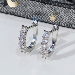 Linear Stone Ear <b>Cuff</b> for Women Minimalist Fashion Ear Jewelry Daily Wear Gift - Product Image 2
