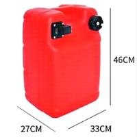 Réservoir de carburant diesel portable en plastique de 24 L avec pompe, nouveaux réservoirs de stockage de carburant marins hors-bord pour moteurs de bateaux, réservoir de transfert de carburant en promotion
