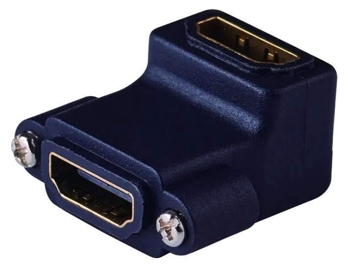 Jinsanhu High Quality HDMI Connector With 90 Degrees HDMI Female To Female Adapter