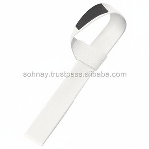 Venta al por mayor de material de neopreno personalizado correas de levantamiento de pesas de algodón blanco para uso físico y gimnasio - Product Image 1