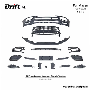 Kit carrosserie pour Macan 95B : <span class=keywords><strong>pare</strong></span>-chocs <span class=keywords><strong>avant</strong></span>, jupes latérales, diffuseur arrière, style sportif, OEM, ODM, sur mesure - Product Image 1