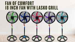 <b>18</b> inch Lasko Grill 5ABS industrial pedestal stand <b>fan</b> Mechanical Control for Household RV Garage Hotel Use - Product Image 2