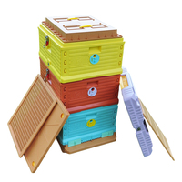 Colmenas de Plástico Aisladas de 3 Niveles, Colmena Térmica de PVC Tipo Langstroth, Cajas para Abejas, Casa para Apicultura
