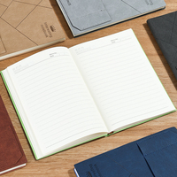 Carnet de notes en cuir PU rigide avec logo personnalisé, 6 couleurs, format A5/B5, pour cadeaux d'entreprise, vente en gros