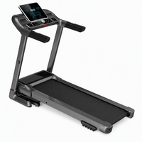Tapis roulant électrique pliable, plateau à absorption des chocs à 7 couches, capacité de charge de 150 kg, inclinaison manuelle à 3 niveaux, écran LED, moteur 2,5 HP