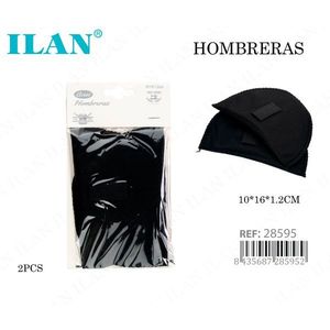 Imbottiture per Spalle Ilan 10x16x1.2 Cm con Adesivo e Chiusura in Velcro per Uso su Abbigliamento - Product Image 1
