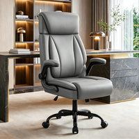Chaise de bureau de direction à succès OEM ODM pivotante à 360° en cuir premium de haute qualité, inclinable, ergonomique, à dossier haut, pour réunions