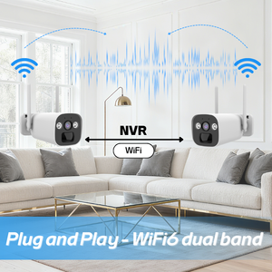 10 kênh 5MP CMOS IP66 ngoài trời Wifi hệ thống máy ảnh với góc rộng tầm nhìn ban đêm lưu trữ đám mây không dây NVR Bộ dụng cụ ứng dụng eseecloud - Product Image 4