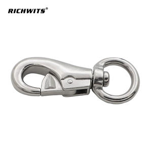 RICHWITS Stainless Steel Bull Head Spring <b>Hook</b> <b>Dog</b> Clip Pet Accessory for Leashes <b>Hook</b> and Clip Set - Product Image 5