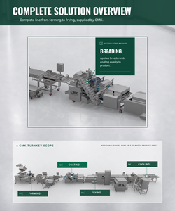 Machine à paner industrielle automatique en SUS304 pour nuggets de <span class=keywords><strong>poulet</strong></span>, galettes de viande et filets de poisson CMK-GK600 - Product Image 4