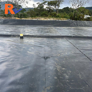 HDPE 500ミクロンシート 1mm厚 プラスチックシート 黒色ポリエチレンシート 防水 商業用池ライナー ダムライナー フィリピン製 - Product Image 3