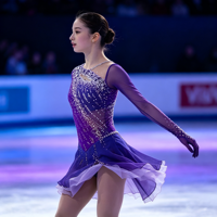 Robe de patinage artistique à col haut et dos ouvert, manches longues, en maille ornée de strass, pour enfants et adultes, pour compétitions et spectacles sur glace