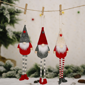 Décoration de Noël, ornement d'arbre, <span class=keywords><strong>elfe</strong></span> fait à la main, gnome suédois à longues jambes, gnome de Noël suspendu, Tomte - Product Image 4