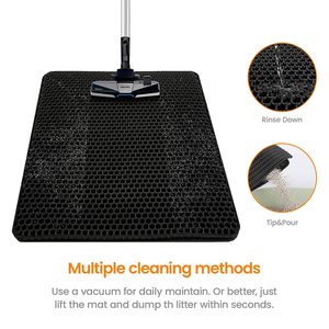 एवा निर्माता वाटरप्रूफ प्लास्टिक पालतू डबल लेयर बिल्ली कूड़े चटाई बिल्ली कूड़े बॉक्स एक्सेसरीज़ - Product Image 4