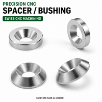 Steel Washer Spacer Bushing Precision CNC Machined Metal Washers Spacers Custom Size Hardware Parts OEM ODM