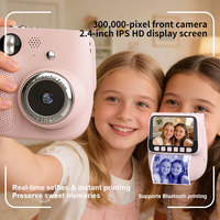 K11Pro Kamera Fotografi Instan Portabel Multifungsi Khusus Hadiah Ulang Tahun Anak dengan Pencetakan Termal CMOS MicroSD