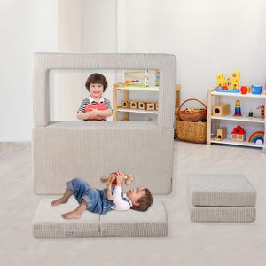 DGBAOBEI Ultra-Weiches Kinder-Sofabett <span class=keywords><strong>2</strong></span>-Sitzer Kinderschaum-Sessel mit <span class=keywords><strong>2</strong></span> Kissen Cartoon-Design-Stil für Jungen und Mädchen - Product Image 4