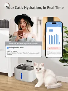 WiFi mobile Steuerung Haustier-Wasserspender Trinkbrunnen für Katze und Hund intelligenter Katzen-Wasserspender Brunnen mit Sensor