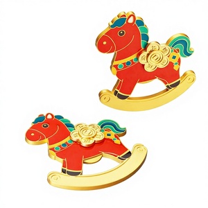 Magnete per Frigorifero e Apribottiglie Anno del Cavallo, Design Cartoon, Decorazione Magnetica Personalizzata per la Casa - Product Image 1