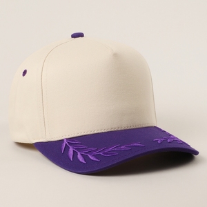 Oem ODM BSCI bán buôn tùy chỉnh 5 Bảng điều chỉnh một khung trống 2 tone gorras Mũ bóng chày Đồng bằng hai tone vải bông bay lá Trucker Hat - Product Image 2