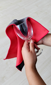 Cuoio camoscio sintetico buon assorbimento d'acqua vetro finestrino auto doppio lato panno per pulizia auto - Product Image 6
