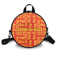 Sac Rond en Tissu Réutilisable pour Femme, Motif Sororité Nationale Phi Delta Kappa, Sac de Week-end – Ventes Flash