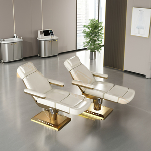 Golden Base Electric Massage Bed for Beauty Salons Spa Lash Tattoo Therapy School Hotel Gym-Facial Bed Furniture - Product Image 2