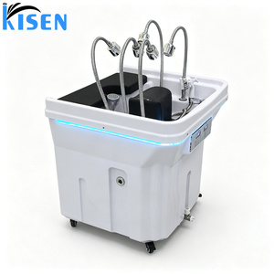 Kisen <b>Portable</b> Head Spa Bed with Water Circulation Waterfall Shower Multi-functional Salon Hair Washing Basin for Hair Treatment - Product Image 3