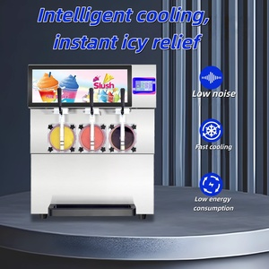 Máquina Comercial de Gran Capacidad con 3 Tanques para Granizados de Frutas, Bebidas Frías y Nieve, Pequeña Máquina de Granizados de Jugo en Venta - Product Image 4