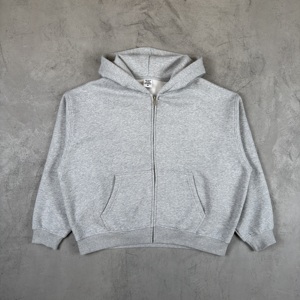 <span class=keywords><strong>Felpa</strong></span> <span class=keywords><strong>con</strong></span> <span class=keywords><strong>cappuccio</strong></span> da uomo <span class=keywords><strong>con</strong></span> zip, vestibilità ampia, foderata in pile, pesante, resistente al vento, strutturata, oversize, corta, per l'inverno - Product Image 4