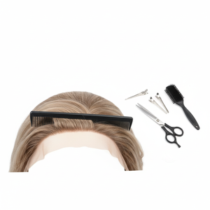 Sistema di Sostituzione <span class=keywords><strong>Capelli</strong></span> <span class=keywords><strong>Uomo</strong></span> Full Cap Vloop con Base in Poli-Skin Sottile, Densità 80%, <span class=keywords><strong>Capelli</strong></span> Indiani Remy Extra Leggeri, Misura Grande - Product Image 4