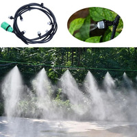 Nouveau Système d'Irrigation 10 Mètres 10 Buses Pulvérisatrices Brumisatrices pour Refroidissement, Système de Pulvérisation Agricole et de Jardinage