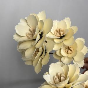 Arreglo Floral de Peonías de Madera Hecho a Mano, Decoración Nueva 2026, Personalizado para Bodas, Interior Minimalista, Suministros al por Mayor de Larga Duración, Navidad - Product Image 2