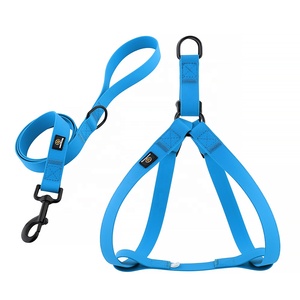 De moda personalizada diseño especial resistente al agua suave de goma de <span class=keywords><strong>PVC</strong></span> de plástico para mascotas, <span class=keywords><strong>Collar</strong></span> de perro de la correa y arnés Set - Product Image 3