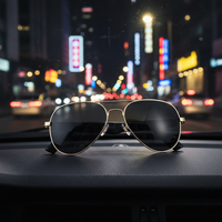 Lunettes Intelligentes de Mode Aviateur BT 5.4 IPX5 Étanches Lunettes de Soleil Sans Fil Assistant Intelligent Appel Musique Lunettes Intelligentes Portables