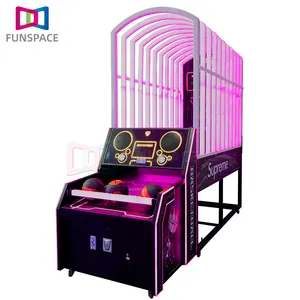 Funspace Factory Price Arcade Coin Operated Adult Competition Interactive Game Basketball Machine