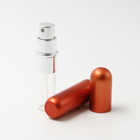 Vente en gros de petite bouteille de parfum de poche personnalisée atomiseur de pulvérisation de qualité supérieure réutilisable de 10ml remplissage de bouteille de parfum en aluminium