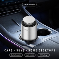 Diffuseur d'arômes de voiture Dermey à 360 degrés, anti-fuite, sans eau, allumage/extinction automatique par induction moteur, bouteille en verre de 20 ml, diffuseur de parfum électrique