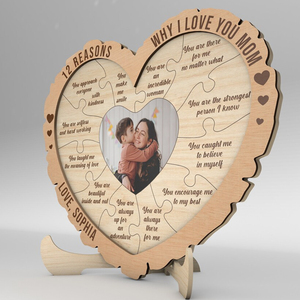 กรอบรูปไม้ตกแต่งตั้งโต๊ะ 12 ข้อเหตุผลที่ฉันรักคุณแม่ ของขวัญสำหรับคุณแม่ ของขวัญวันแม่ - Product Image 2