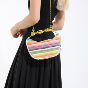 Túi đeo chéo/vách vai/tay cầm thời trang cao cấp độc đáo, nhiều màu sắc cầu vồng, phối màu độc đáo, đa năng, nhỏ gọn, xu hướng mới năm <span class=keywords><strong>2025</strong></span> - Product Image 1