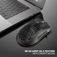 A3 Mouse Nirkabel dan Keyboard 2.4Ghz, Mouse Gaming Optikal Nirkabel
