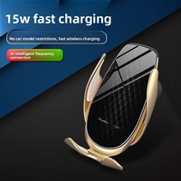 Chargeur de téléphone sans fil à induction automatique pour voiture, support de charge rapide, accessoire intelligent portable pour véhicule, modèle V3