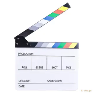 E-IMAGE de acrílico profesional para ECB-04, ClapperBoard para películas y escenas de acción