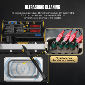 AUTOOL CT150 Clean Auto Parts Probador y limpiador ultrasónico de inyectores de combustible de gasolina Limpiador De Inyectores - Product Image 3